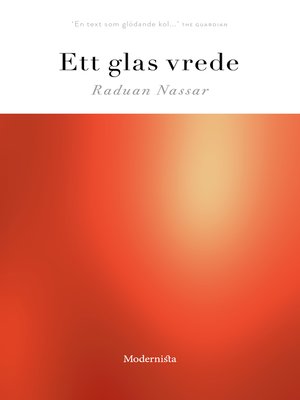 cover image of Ett glas vrede